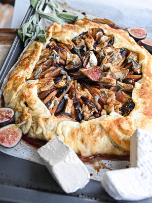 Brie, Pear & Fig Galette - Rebel Cheese