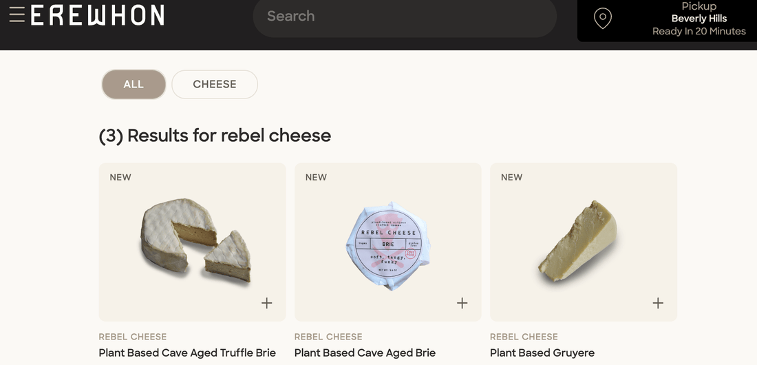 We're in Erewhon! - Rebel Cheese