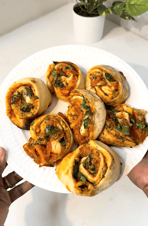 Easy Vegan Pizza Rolls with Tomato Herb Fromage - Rebel Cheese