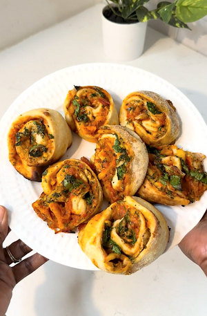 Easy Vegan Pizza Rolls with Tomato Herb Fromage