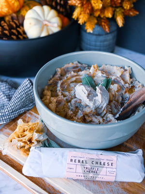 Cheesy Truffle Mashed Potatoes - Rebel Cheese