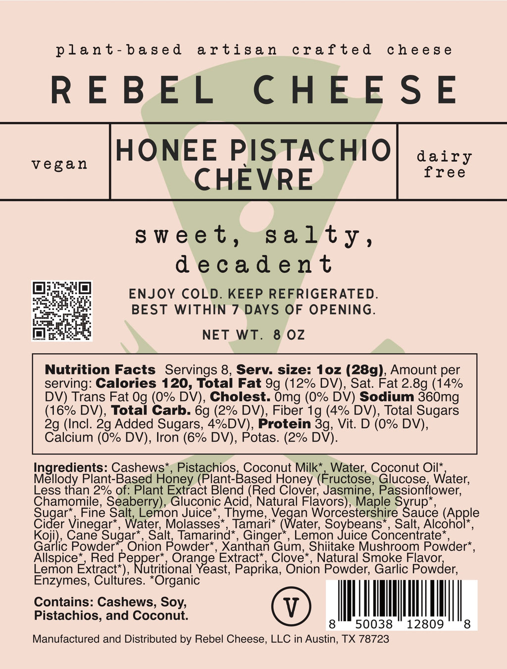 Honee Pistachio Chèvre - Rebel Cheese