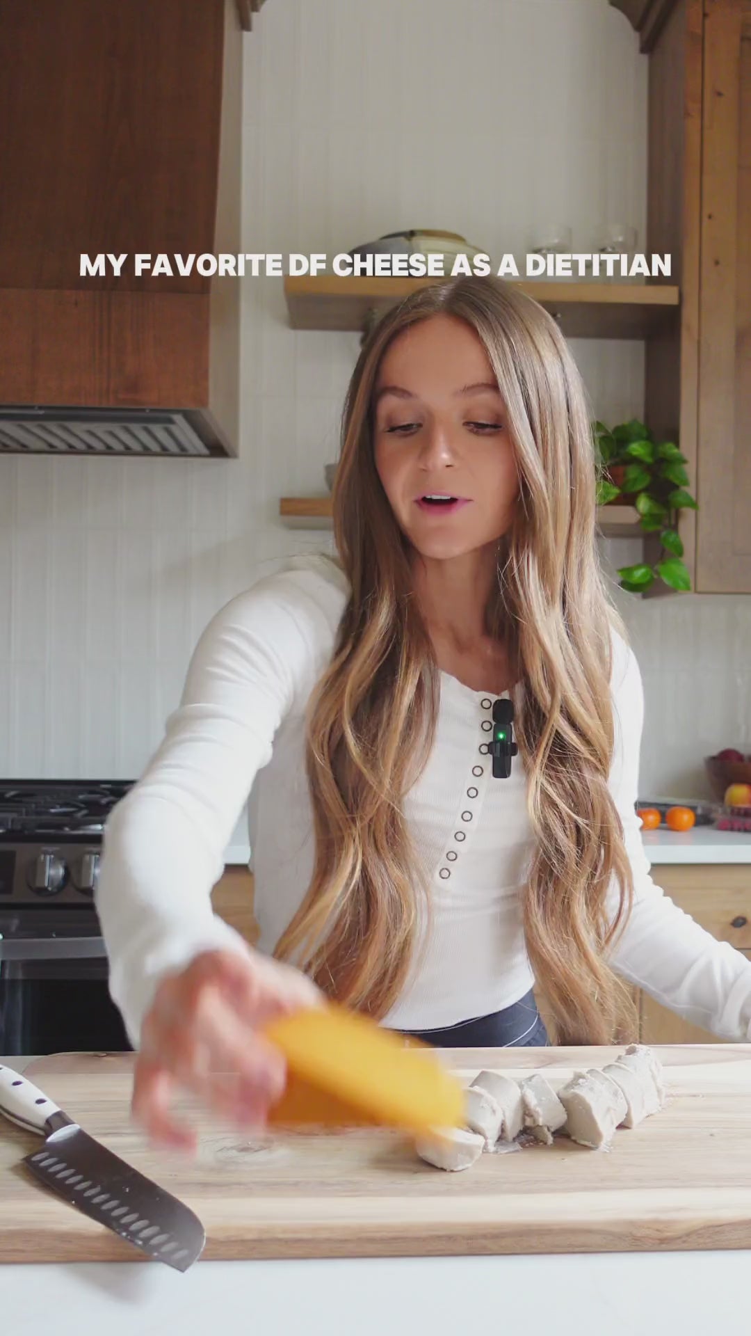 dietician talking about why she loves dairy-free cheese