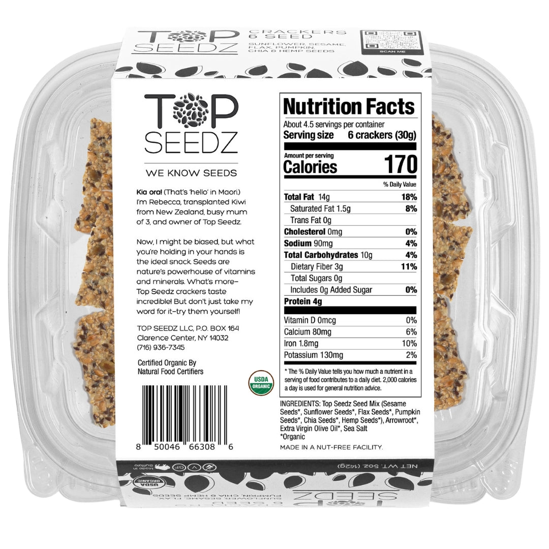 Top Seedz 6 - Seed Gluten - Free Crackers - Rebel Cheese