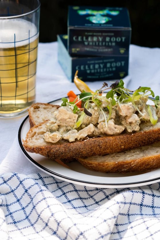 Mushroom Snow Crab & Celery Root Smoked Whitefish - Rebel Cheese